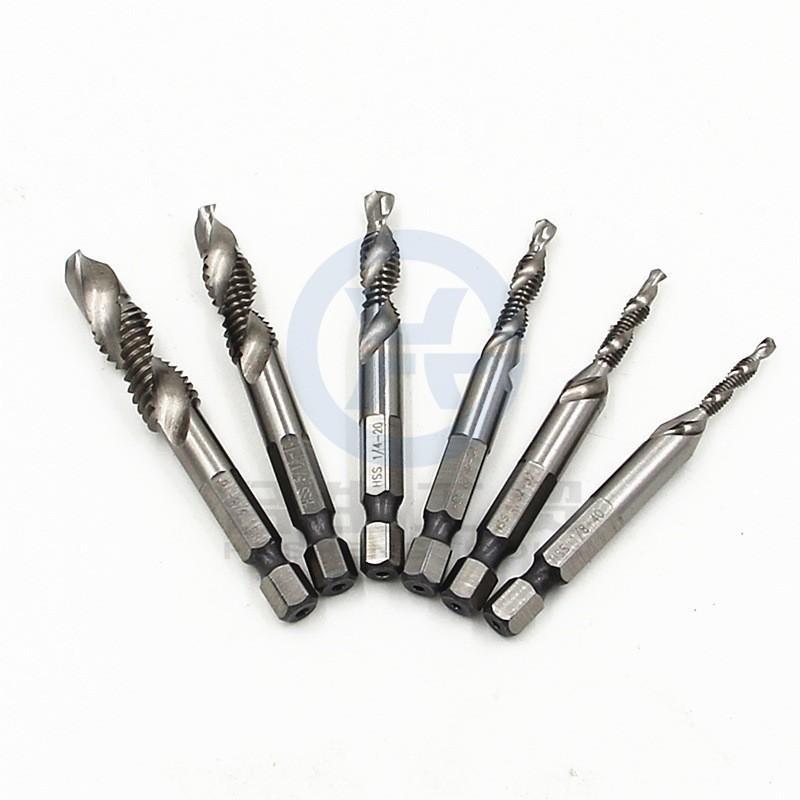 Bảng giá Bộ 6 mũi khoan taro tạo ren M3 - M10 .Phụ kiện máy khoan