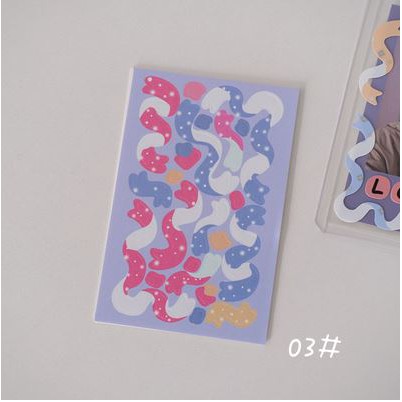 Hình dán sticker trang trí top loader siêu xinh HDT01