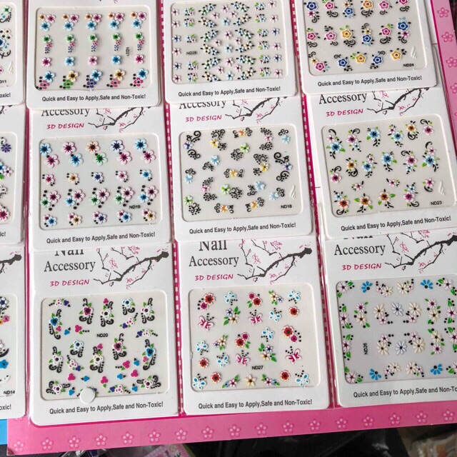 Sticker Dán Móng Tay (12 Bộ)