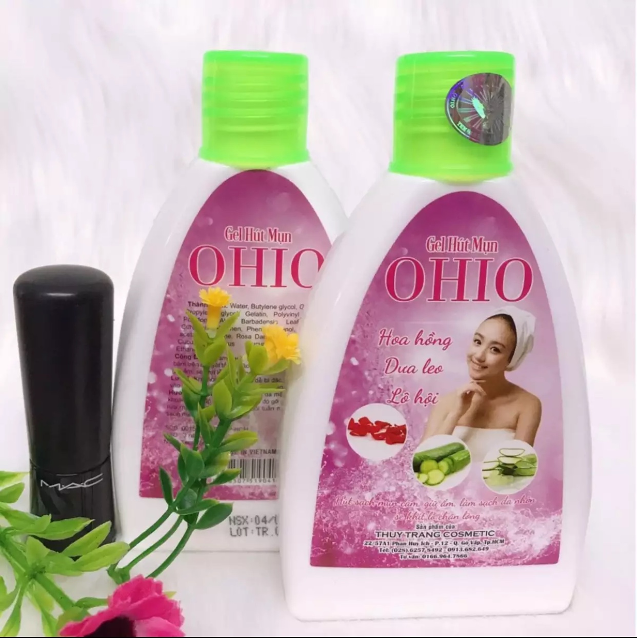 [HCM]GEL LỘT MỤN OHIO- HOA HỒNG- DƯA LEO - LÔ HỘI 200G