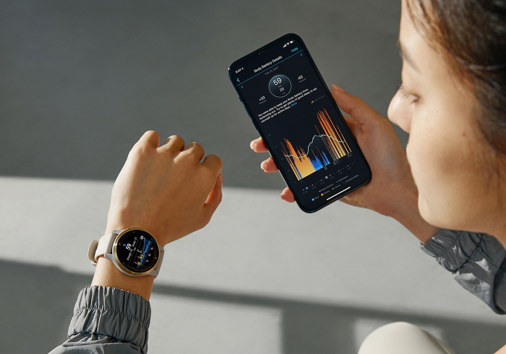 GARMIN Venu 2S, GPS, Wi-Fi, KOR/SEA (40mm)