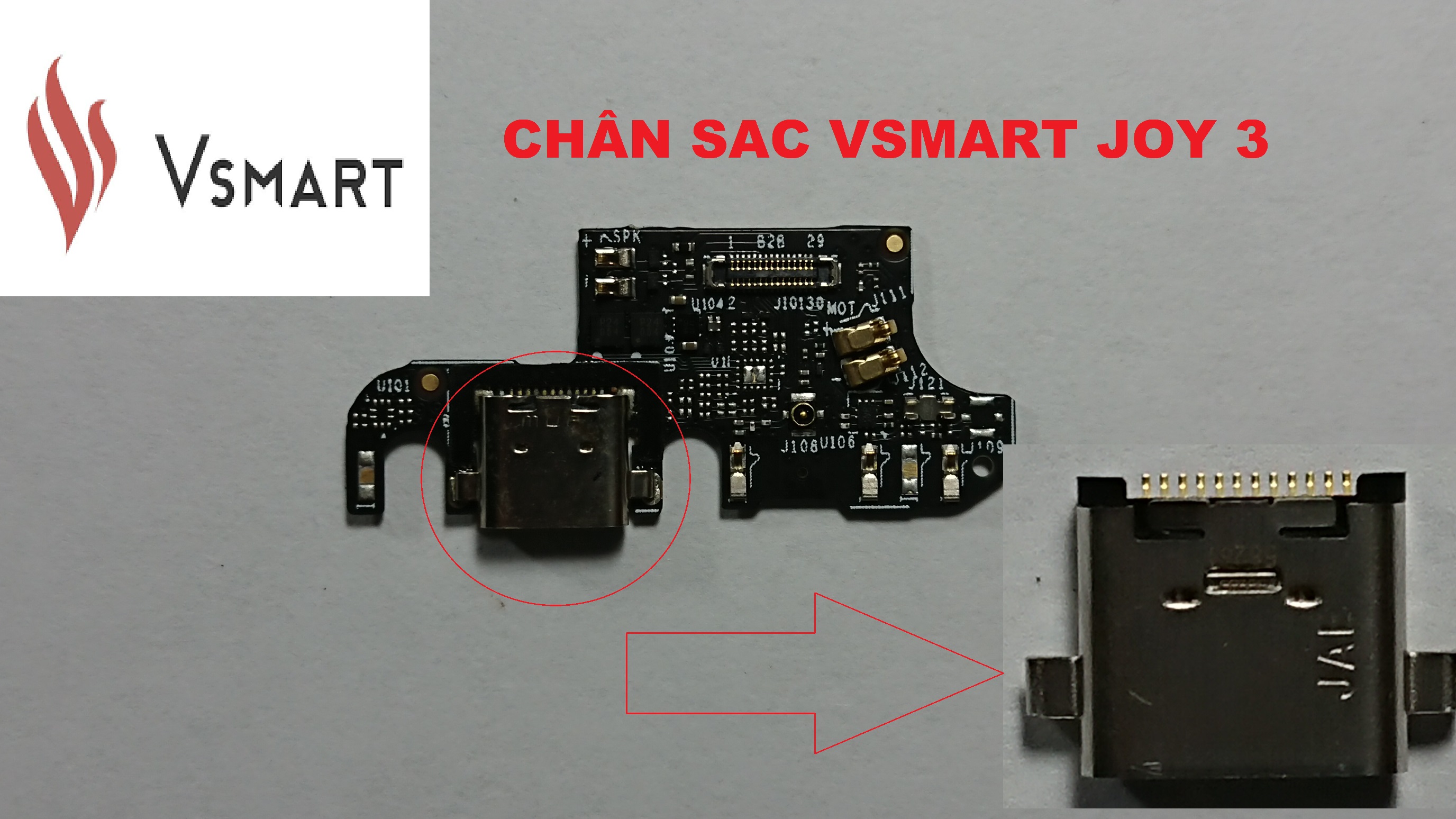 [HCM]CHÂN SẠC-USB CONNECTOR VSMART JOY 3