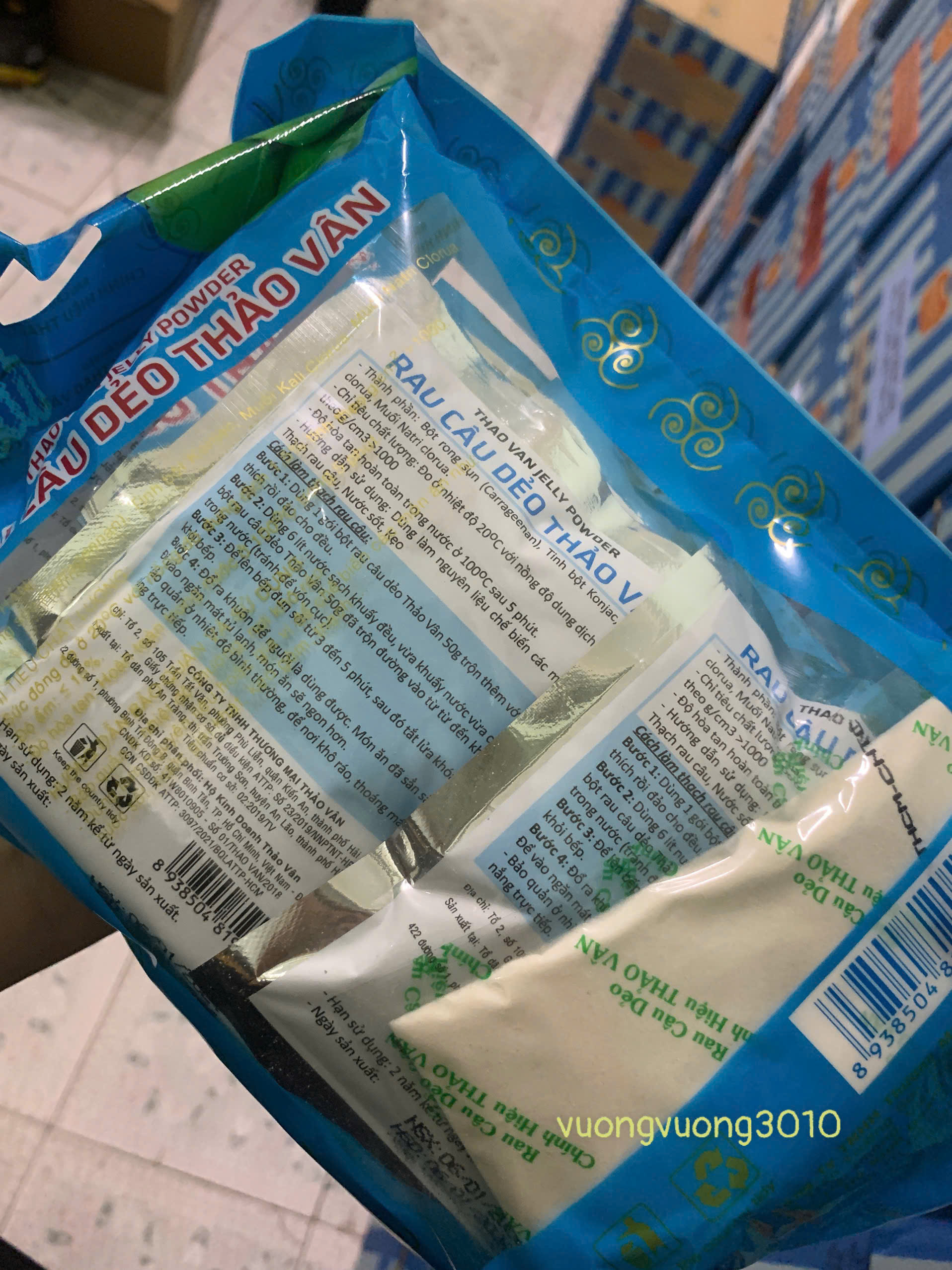 Rau câu Thảo Vân dạng gói