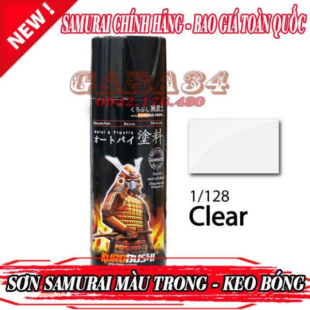 Sơn samurai màu trong keo bóng 128