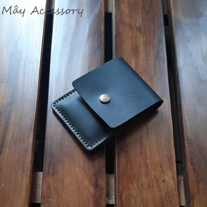 Ví sen 3 ví mini nam da PU handmade