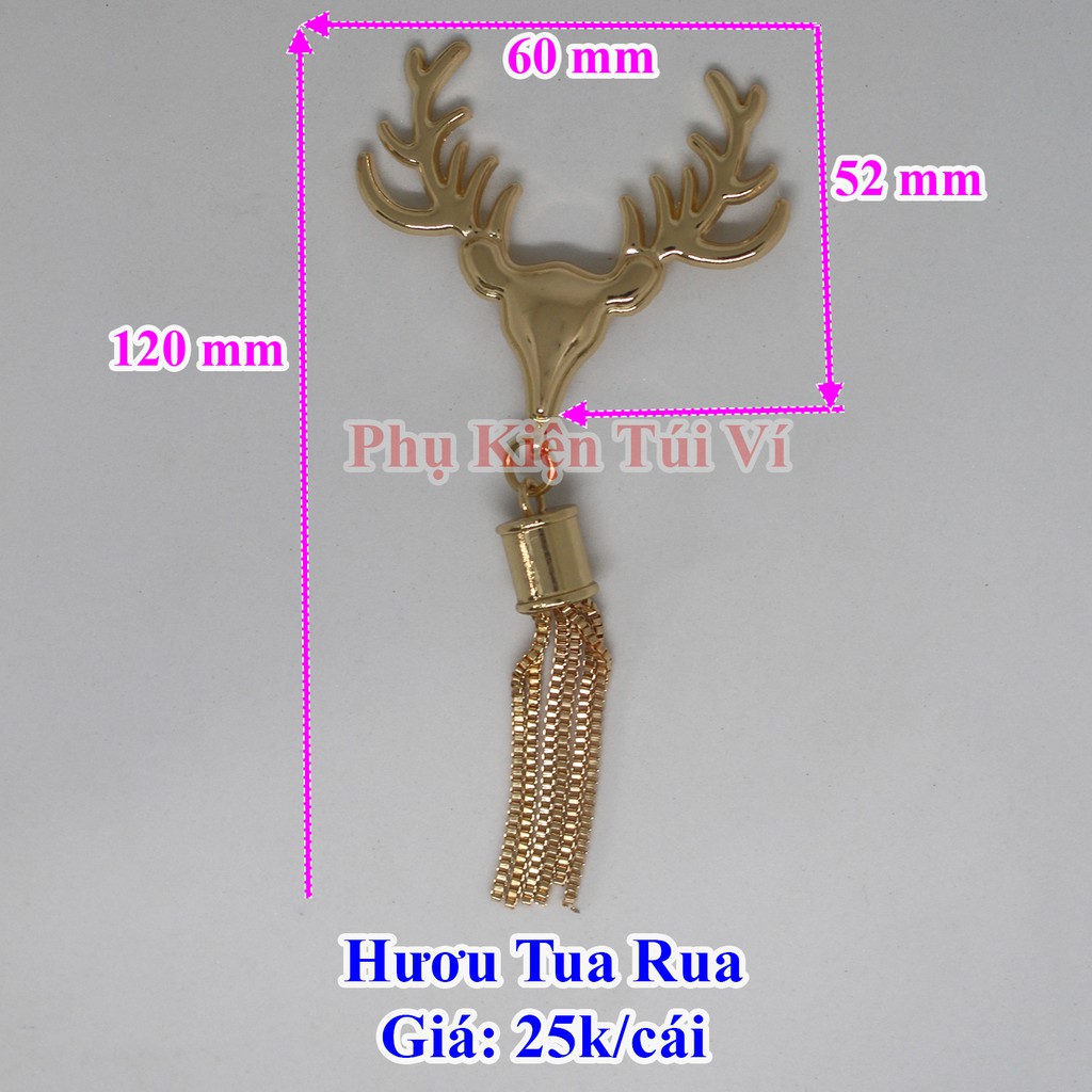 Mạc hươu tua rua làm túi xách