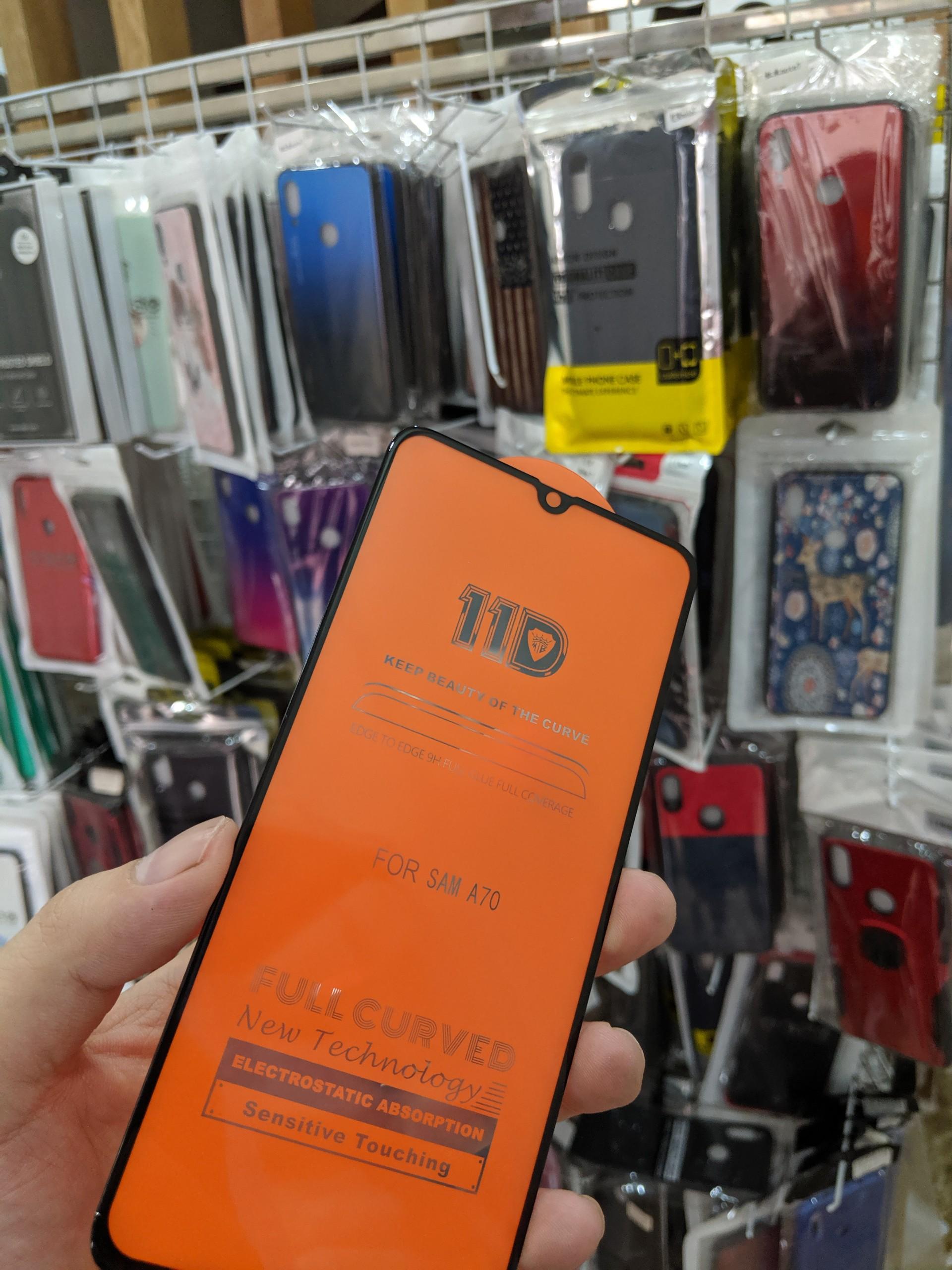 Cường lực 11D Samsung A70 full màn full keo ôm màn 2.5D