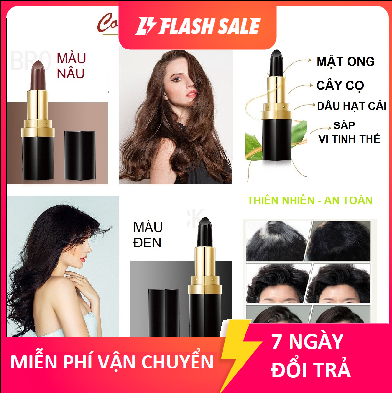 Thỏi Son Nhuộm Phủ Tóc Bạc Tạm Thời Bền Màu