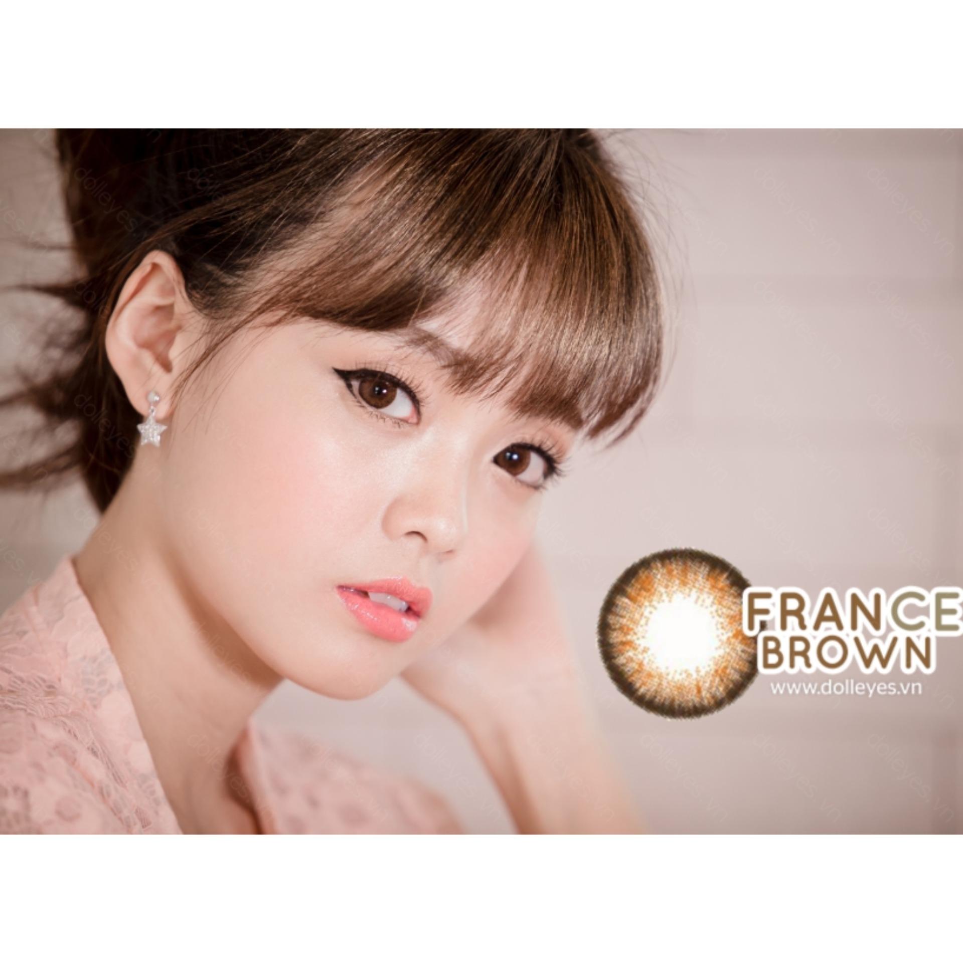 [HCM]lens mắt tự nhiên nâu siêu đẹp