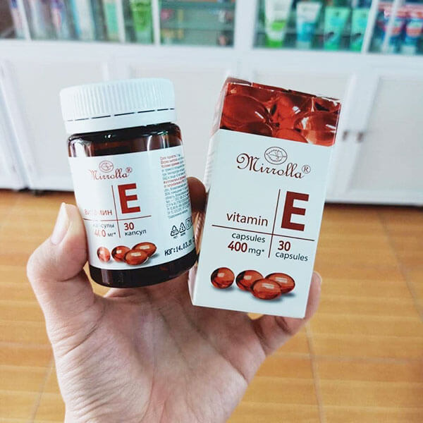 Vitamin E Đỏ Mirrolla nga 400mg hộp 30 viên