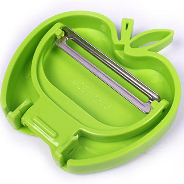 Set 3 curette root fruit apple shape folding compact handy-peeled knife multi-purpose folding compact apple shape