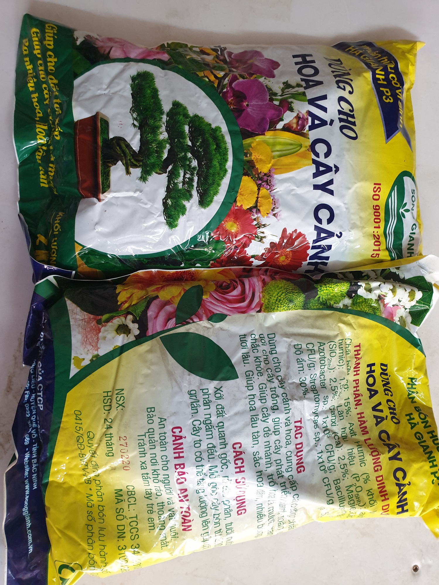 Phân bón hữu cơ vi sinh 2kg