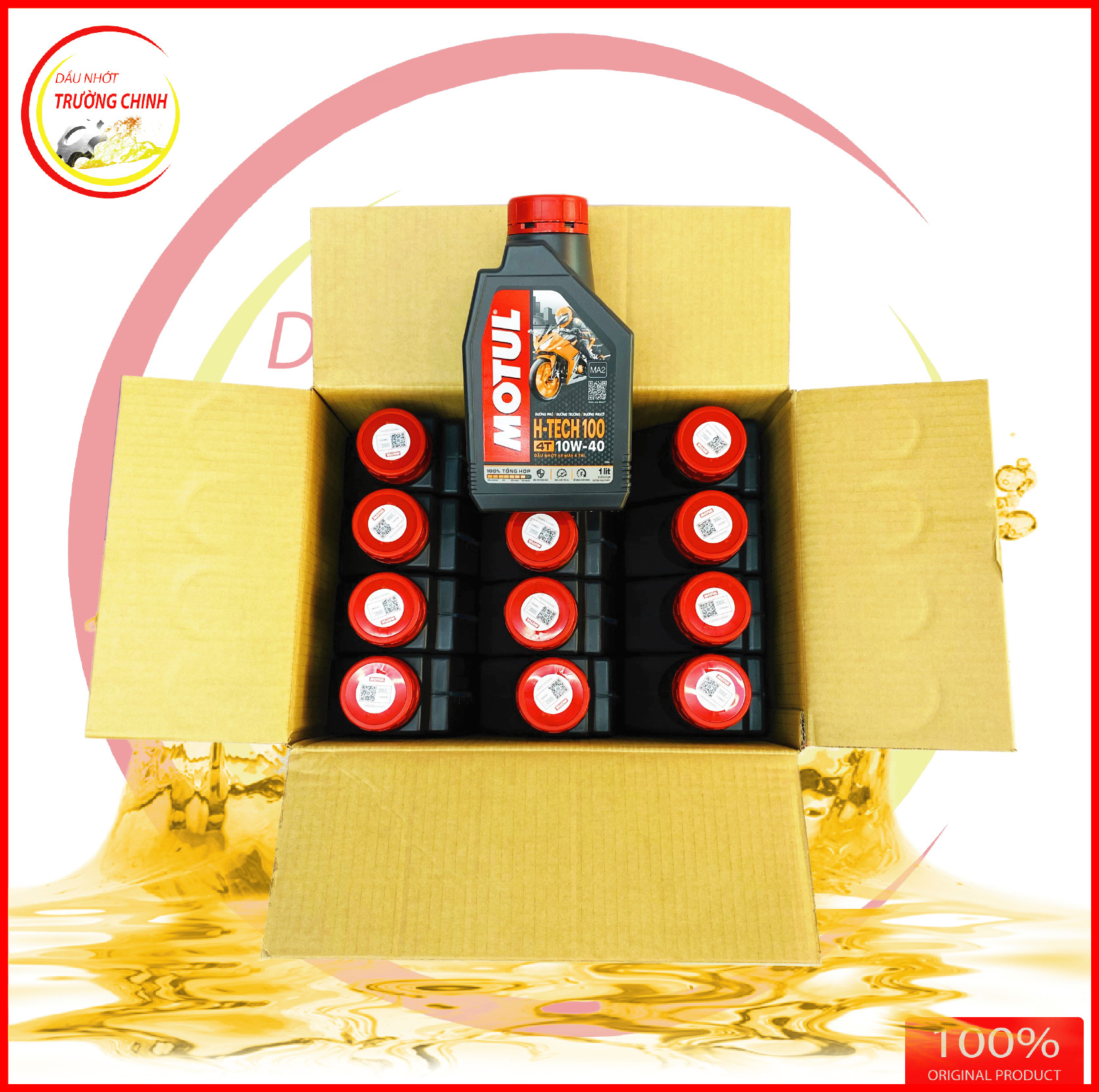 Motul H-Tech 100 4T 10W40 dành cho xe số, tay côn