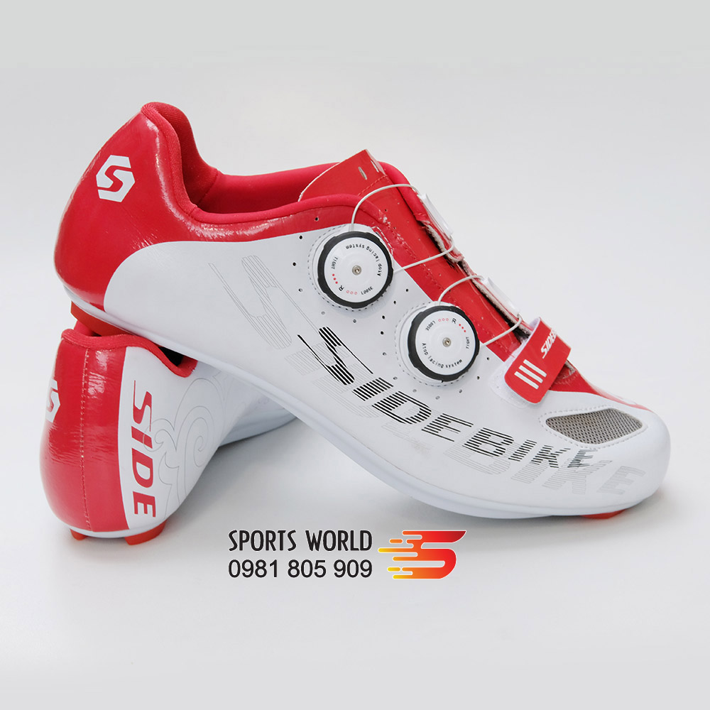 Giày can đạp xe 2 khóa vặn dòng Road đế COMPOSITE - SIDEBIKE SD