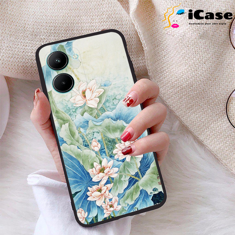 Ốp lưng Realme C33 viền dẻo TPU BST Sen