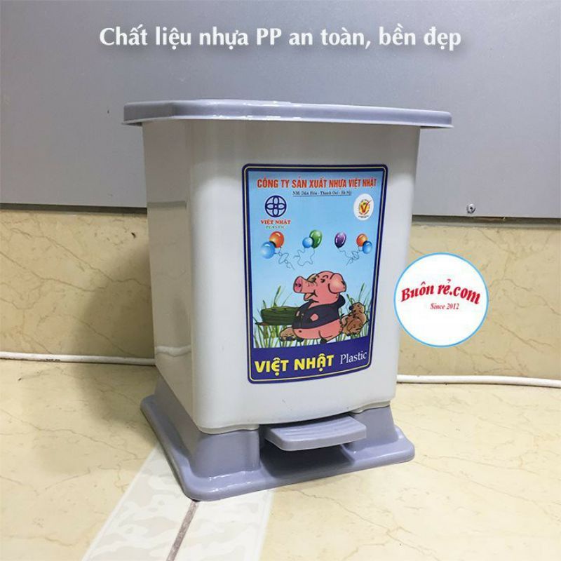 Thùng rác bật rác đạp chân Việt Nhật 3 size