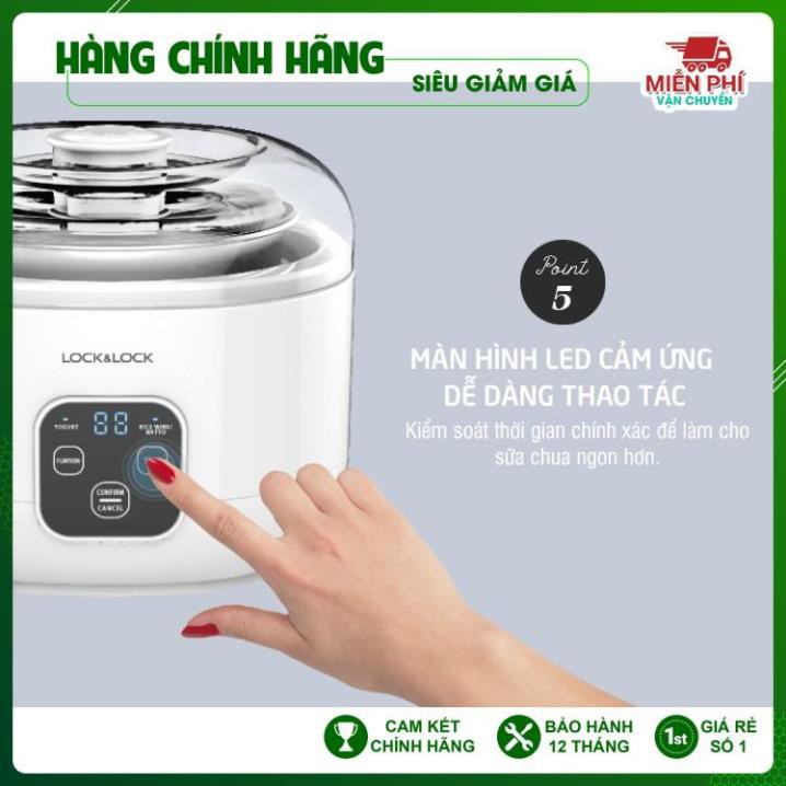 MÁY LÀM SỮA CHUA LOCK & LOCK EJY211 DUNG TÍCH 1 LÍT