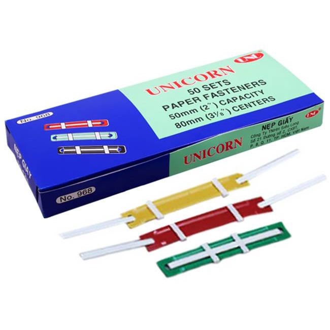 Nẹp acco nhựa (1 hộp 50 cái)