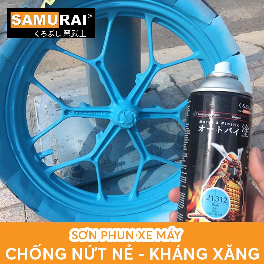 Chai sơn Samurai 312 màu xanh da trời - xanh nitron