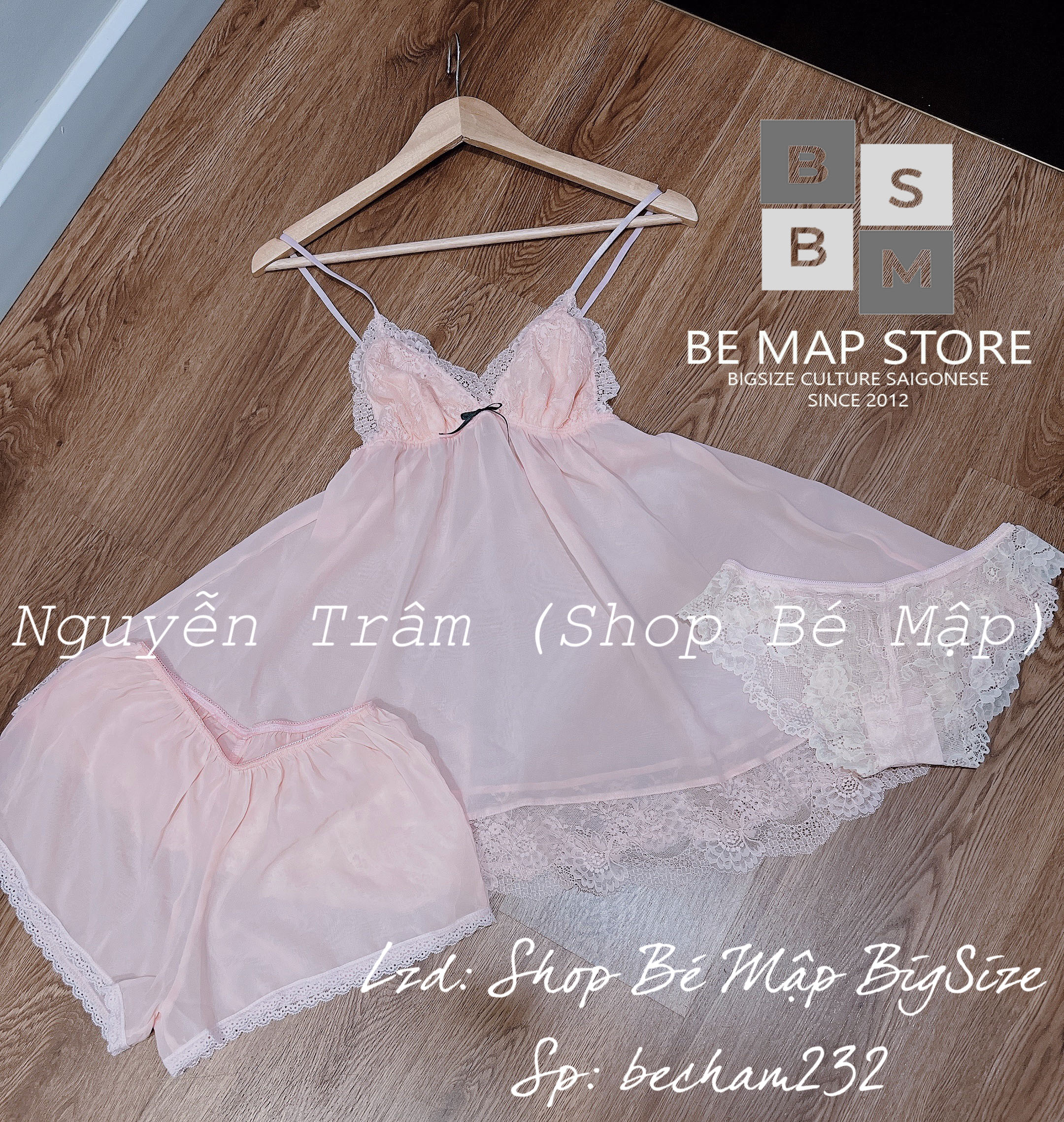 Set Bộ Ngủ Sexy 3 Món BigSize 50-75Kg [Hình Thật Chính Chủ]