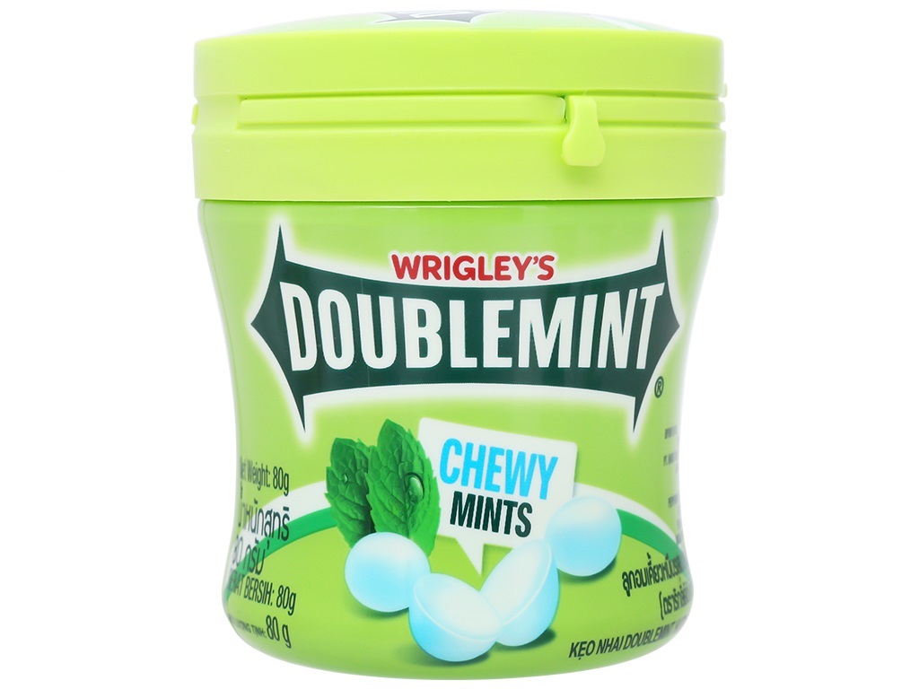[HCM]Kẹo bạc hà DoubleMint hộp 80g