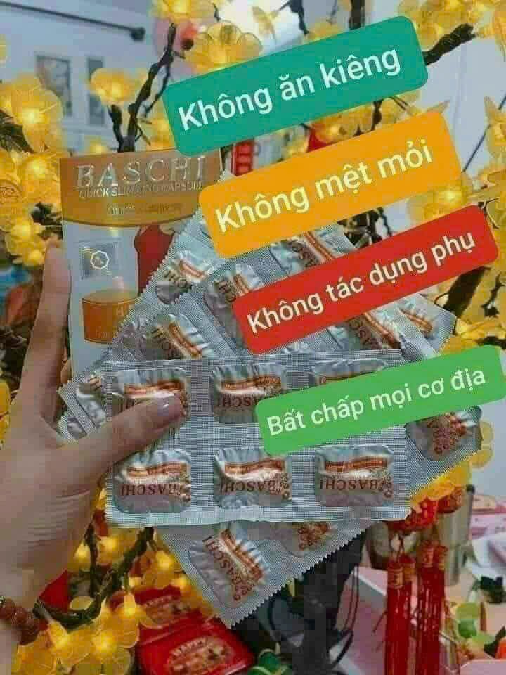 Viên Uống Giảm Cân Baschi Cam Thái Lan 30 viên