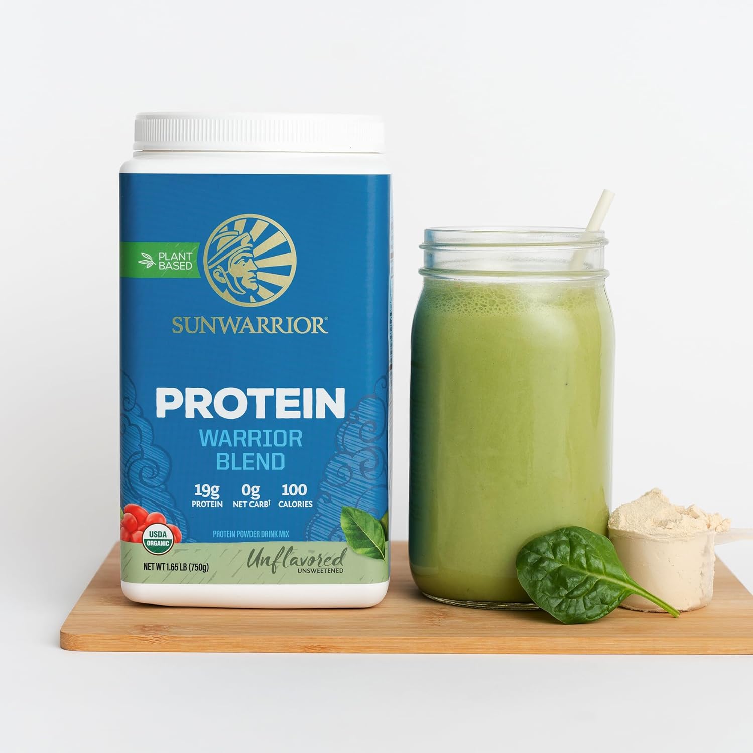 Đạm thực vật protein ''Sunwarrior'' Warrior Blend Organic 30 lần dùng