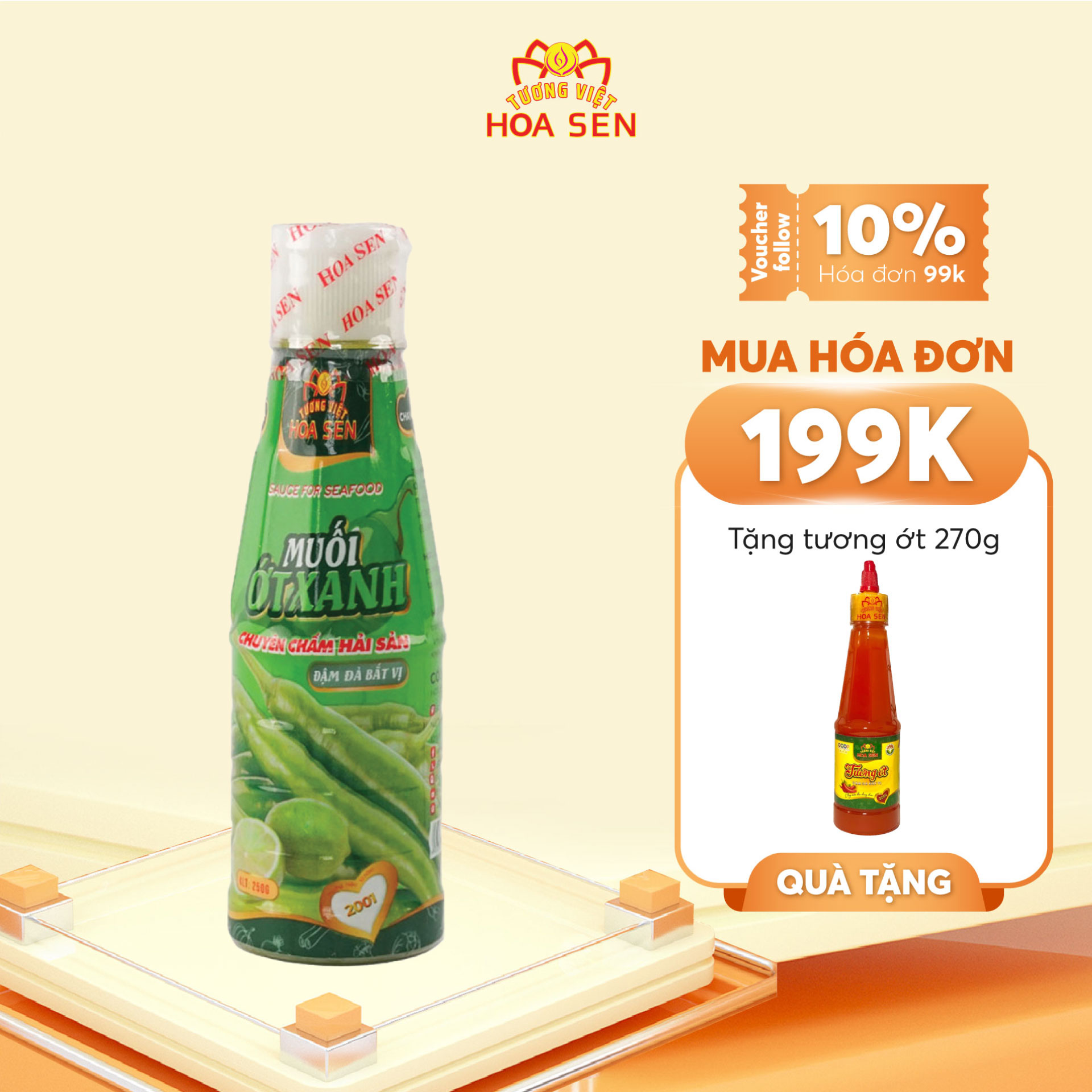 Muối ớt xanh 240ml (chuyên chấm hải sản)