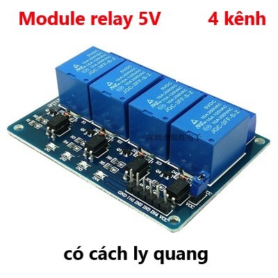 Module relay 5v 12v 24v dc 1 kênh, 2 kênh, 5 chân 10a có cách ly, rơ le