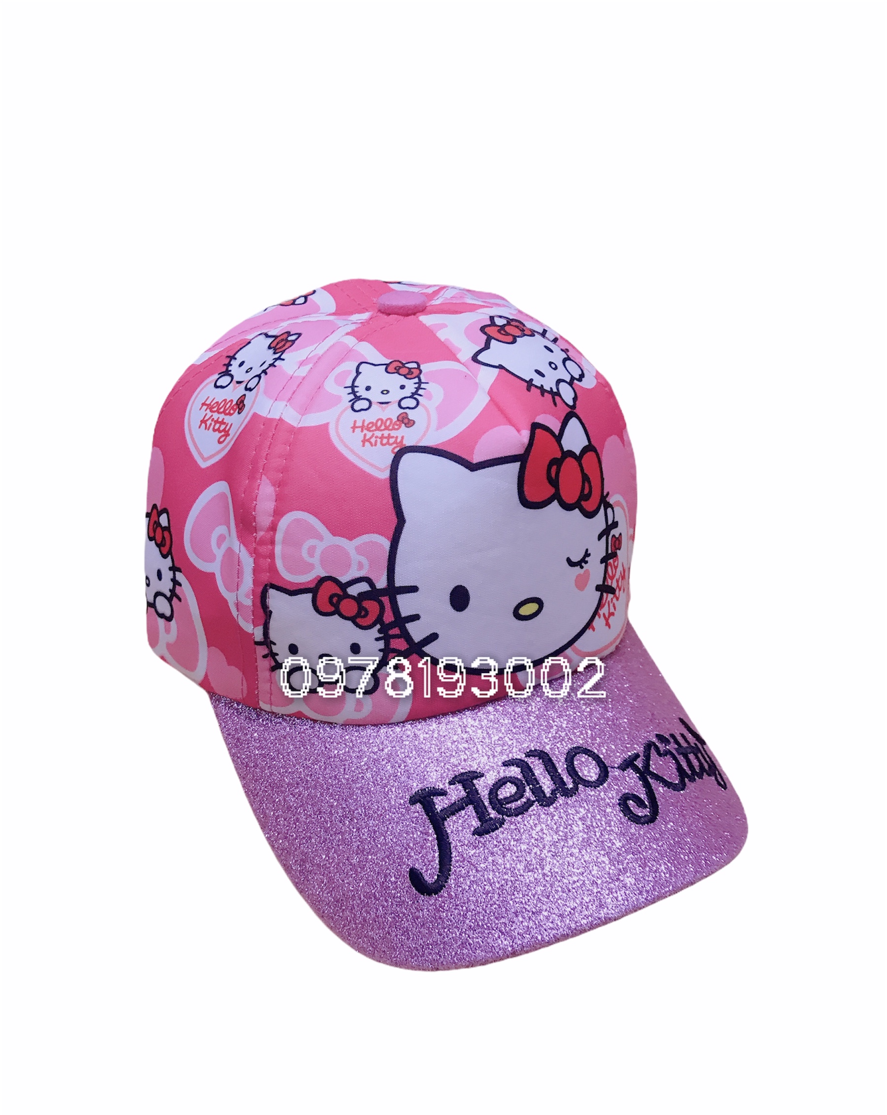 NÓN KẾT HELLO KITTY KIM TUYẾN BÉ GÁI (HỒNG)