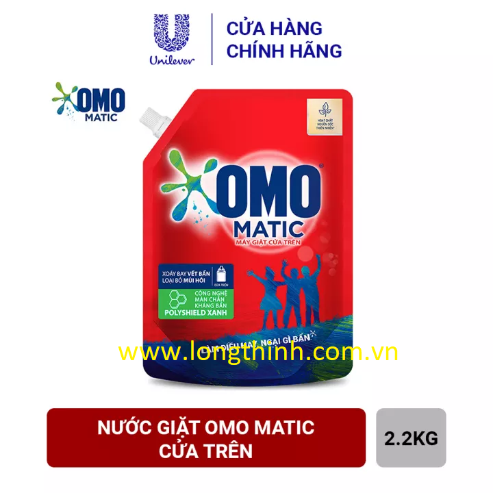 [HCM]Thùng 04 túi nước giặt máy OMO Matic 2.2kg