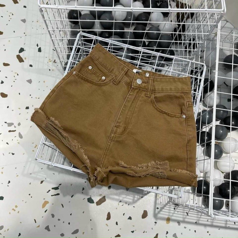 Quần short rách quần short jeans nữ nhiều màu ms24178 5fox