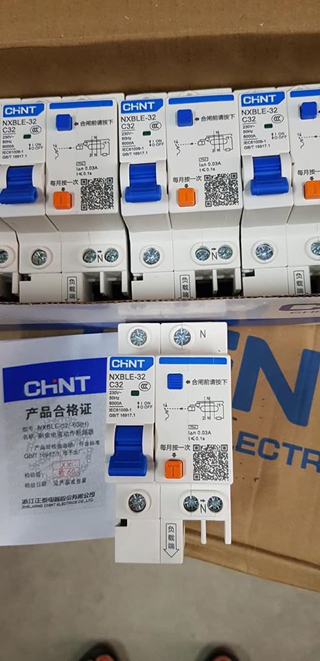 Át chống dò CHINT 3P-N 40A