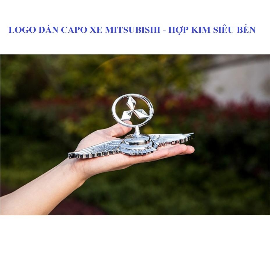 Logo đôi cánh thiên thần cho xe Mitsubishi