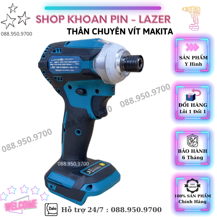 THÂN MÁY CHUYÊN VÍT - CHÂN PIN THÔNG DỤNG