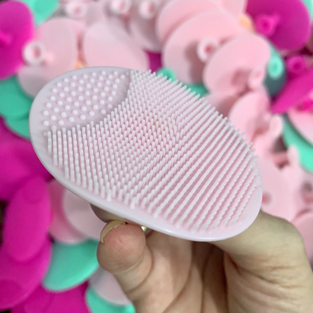 Miếng Cọ Silicon Làm Sạch Da Mặt, Giảm Mụn Đầu Đen