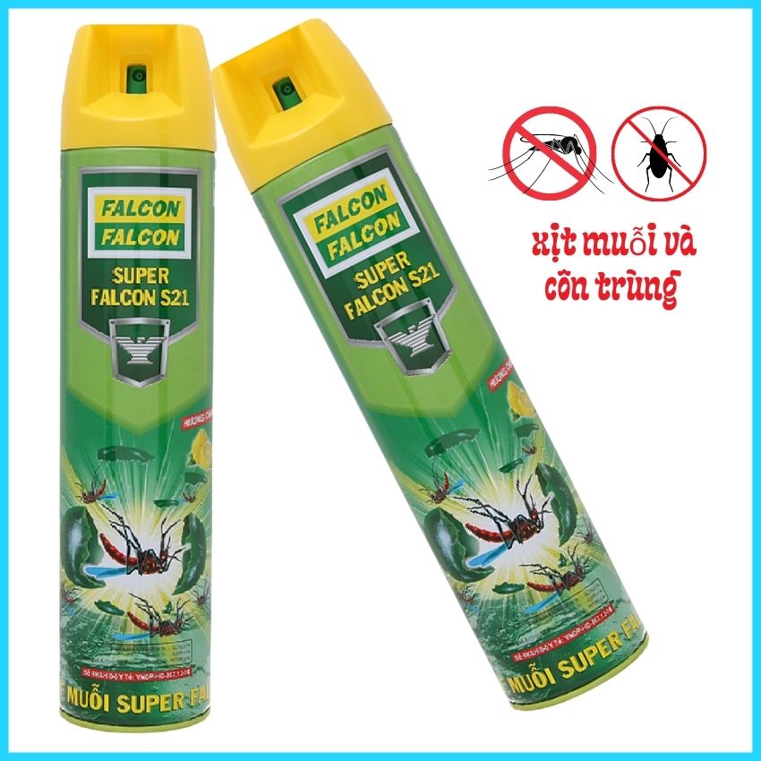 [HCM] Bình xịt diệt muỗi Super Falcon 600ml MXFC01,
