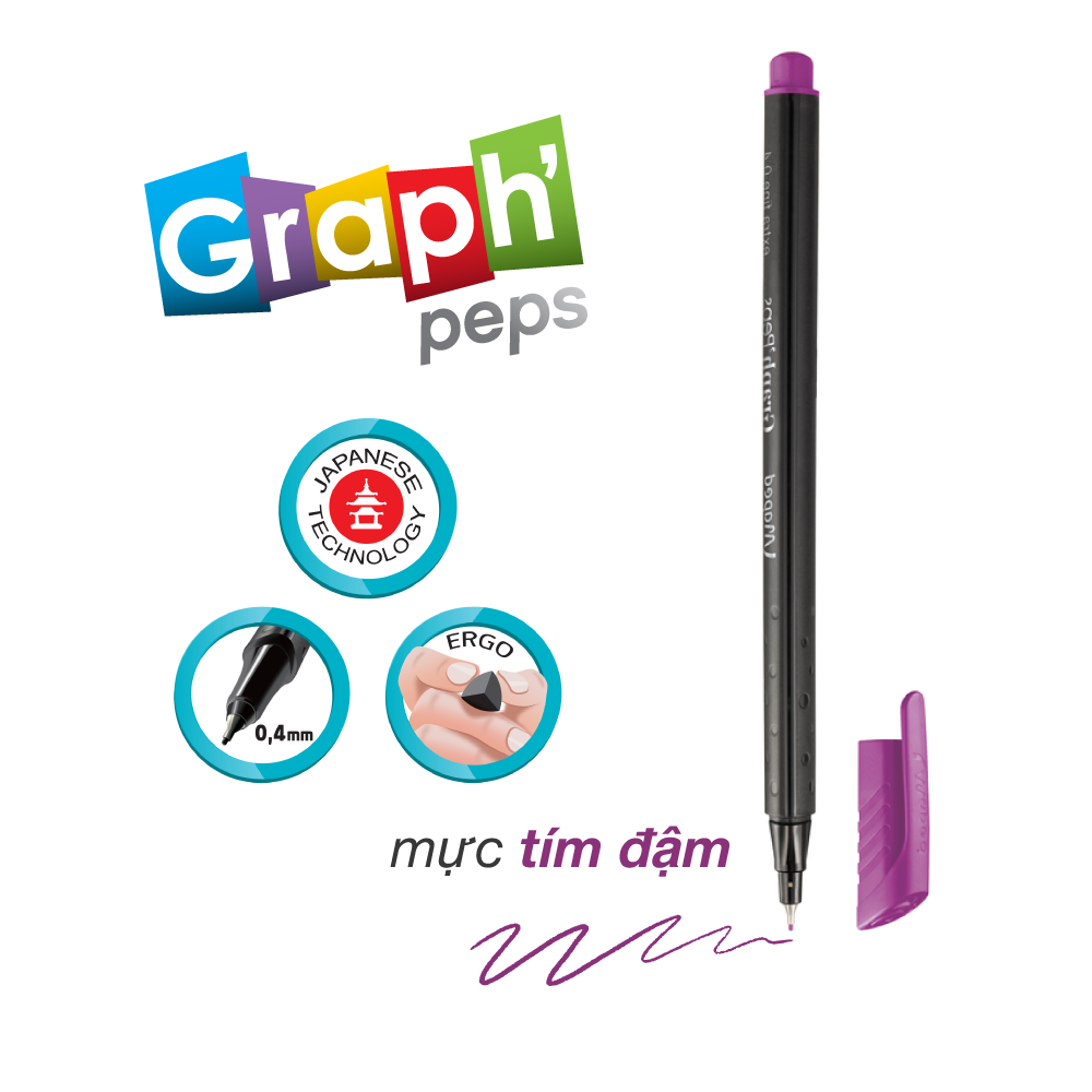 MAPED - Viết kim Graph' Peps 11 màu sắc - 1 cây