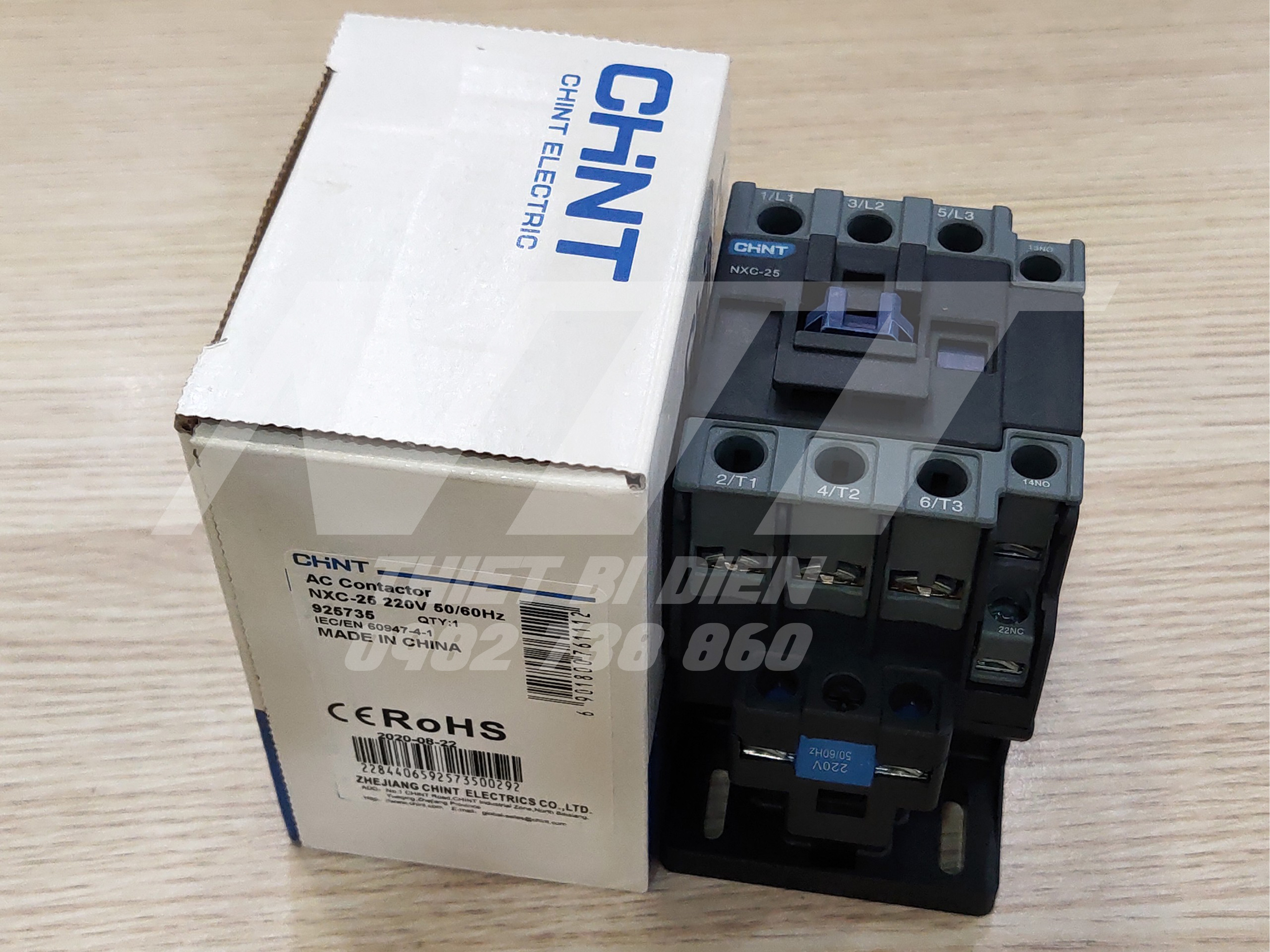 Contactor khởi động từ 25a nxc-25 chint
