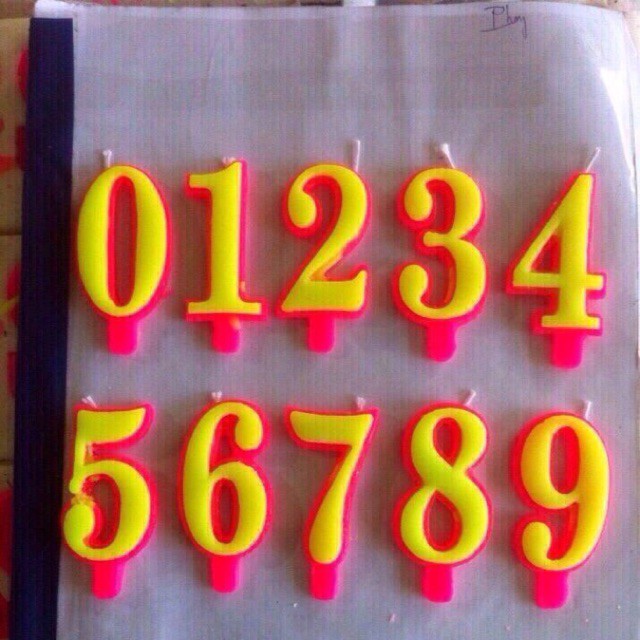 Nến Số Căm Bánh Kem Sinh Nhật