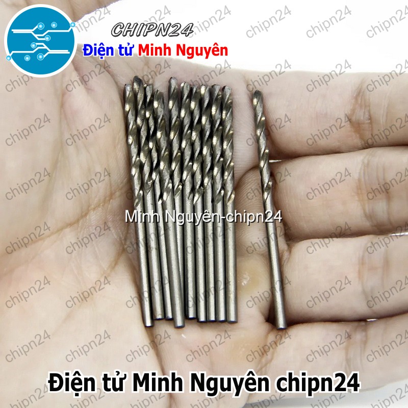[5 cây] (K41) Mũi khoan (Mạch in, PCB 2.0mm/2.1mm/2.2mm/2.3mm/2.4mm/2.5mm/2.6mm/2.7mm/2.8mm/2.9mm) - [Chọn Loại] - HHH.00211