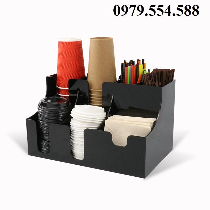 KỆ MIKA ĐỰNG CỐC LY NHỰA TRÀ SỮA 7 NGĂN