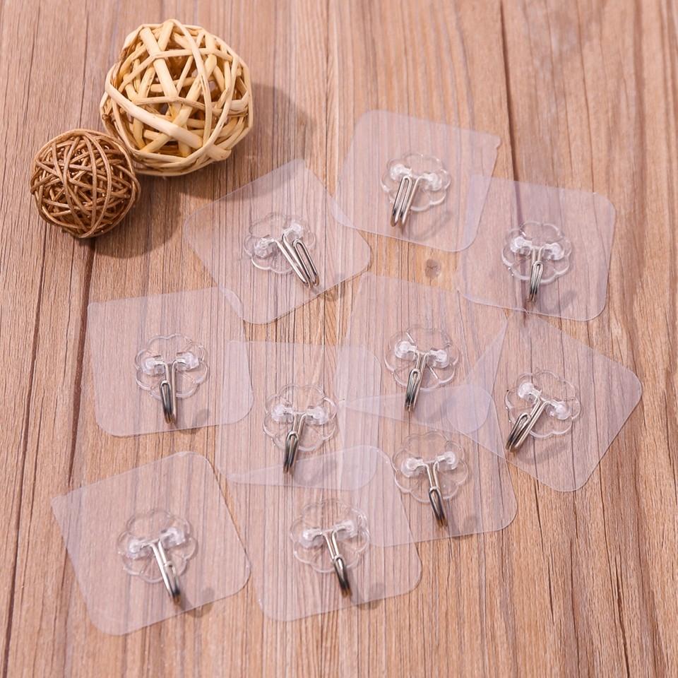 [BÁN SỈ] Combo 30 móc dán tường chịu lực siêu chắc- Bộ 3 móc dán tường siêu chắc (Trắng)