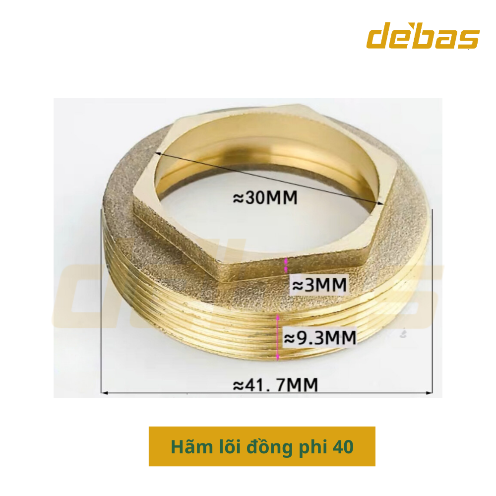 Phụ kiện sen tắm - Hãm chia lõi đồng Debas