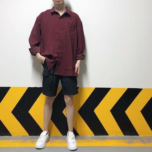 ☊◎  Sơmi basic cổ đức - ẢNH THẬT