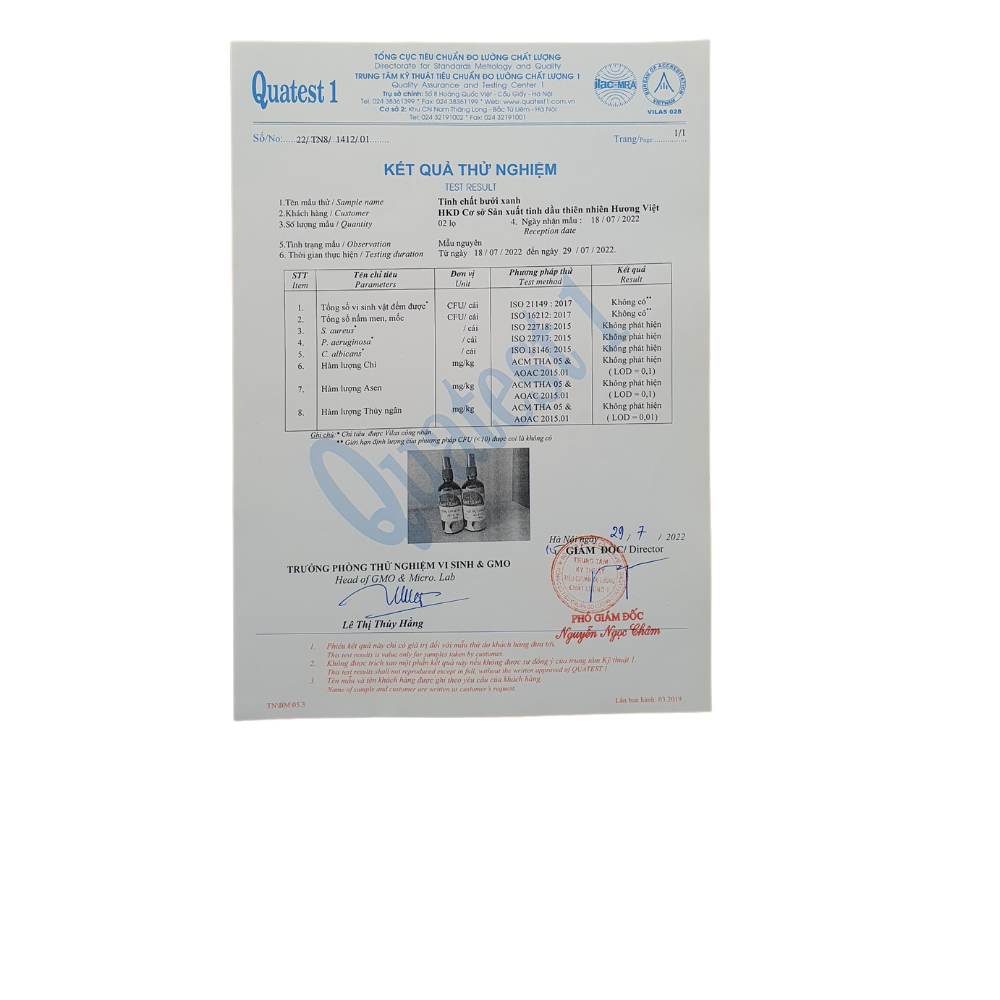 xịt dưỡng tóc bưởi xanh Liên Hương