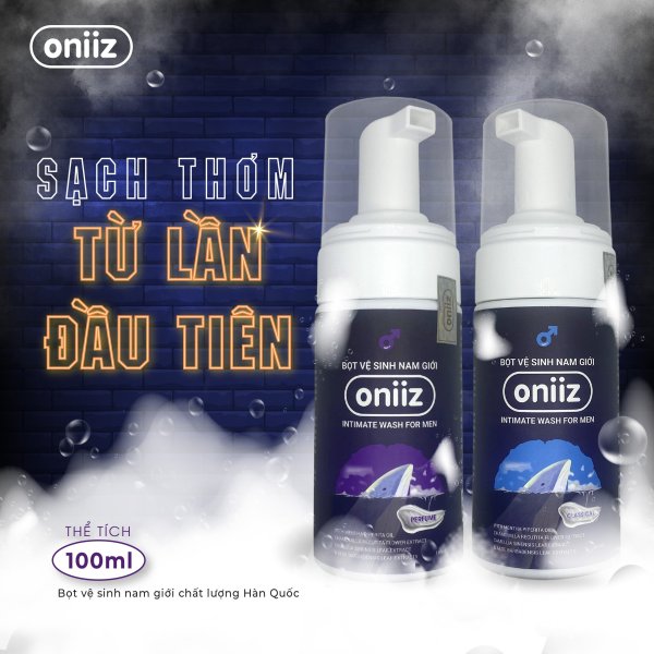 Bọt vệ sinh nam giới Oniiz, Dung dịch vệ sinh nam tạo bọt chính hãng nhập khẩu