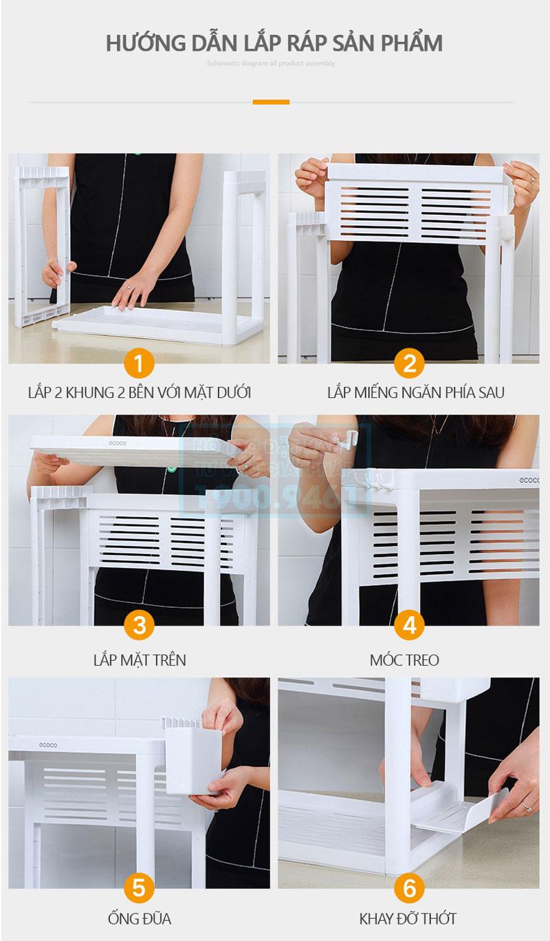 Kệ nhà bếp ECOCO cao cấp 9267