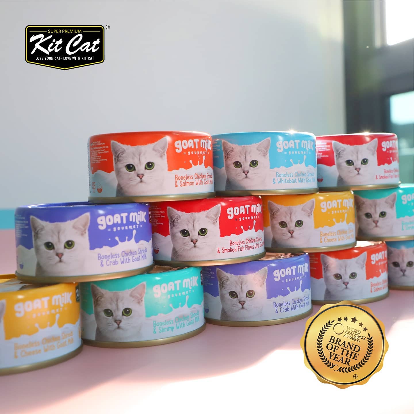 Pate Kit Cat sữa dê cho mèo 70g