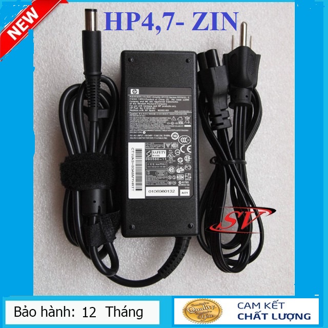 ⚡️Sạc ZIN⚡️Sạc Laptop HP Elitebook 8470p 8470w 8570p 8570w 4.74A 90W Bảo Hành 12 Tháng + Tặng Dây Nguồn 1,5M